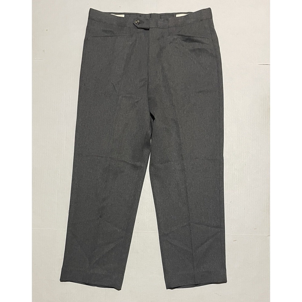 Vintage Sansabelt‎ Jaymar Ruby Size 34 X 28 Mens Dress Pants Slacks Gray Pleats